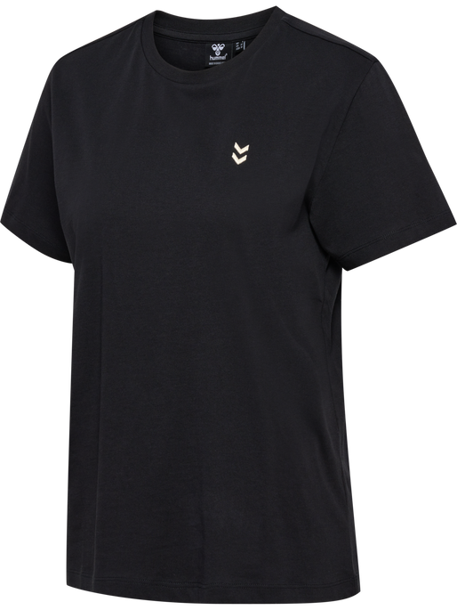 hmlPULSE W T-SHIRT, BLACK, packshot