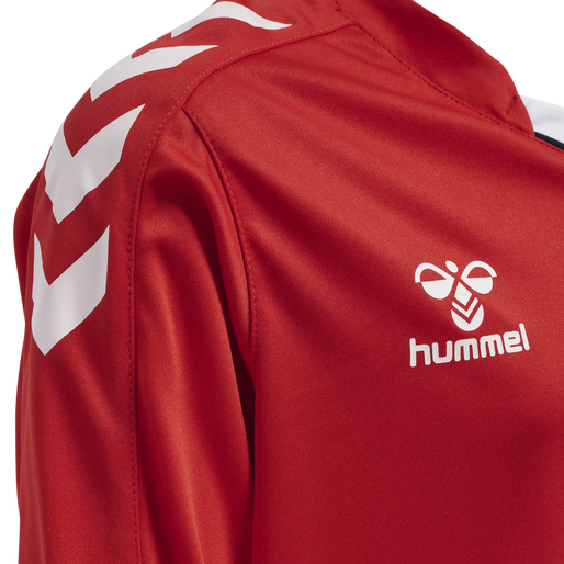 hmlCORE XK POLY JERSEY L/S KIDS, TRUE RED, packshot