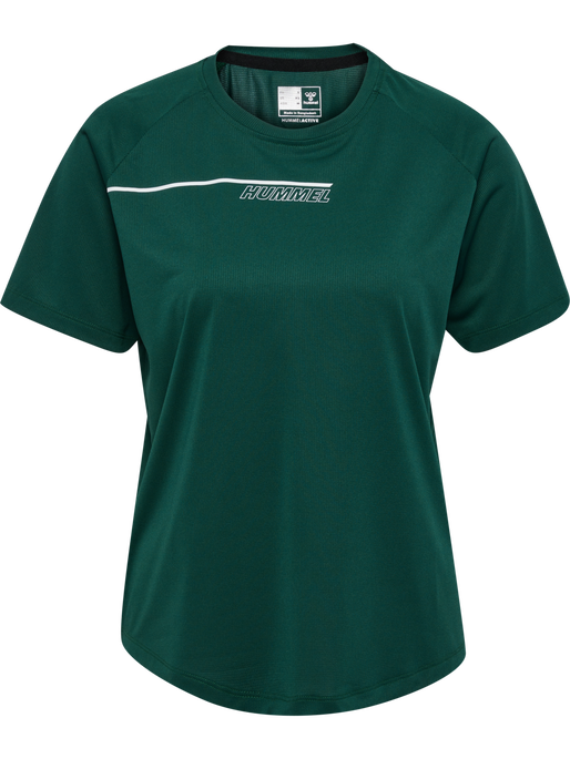 hmlCOURT LIGHT WEIGHT T-SHIRT W, RAIN FOREST, packshot