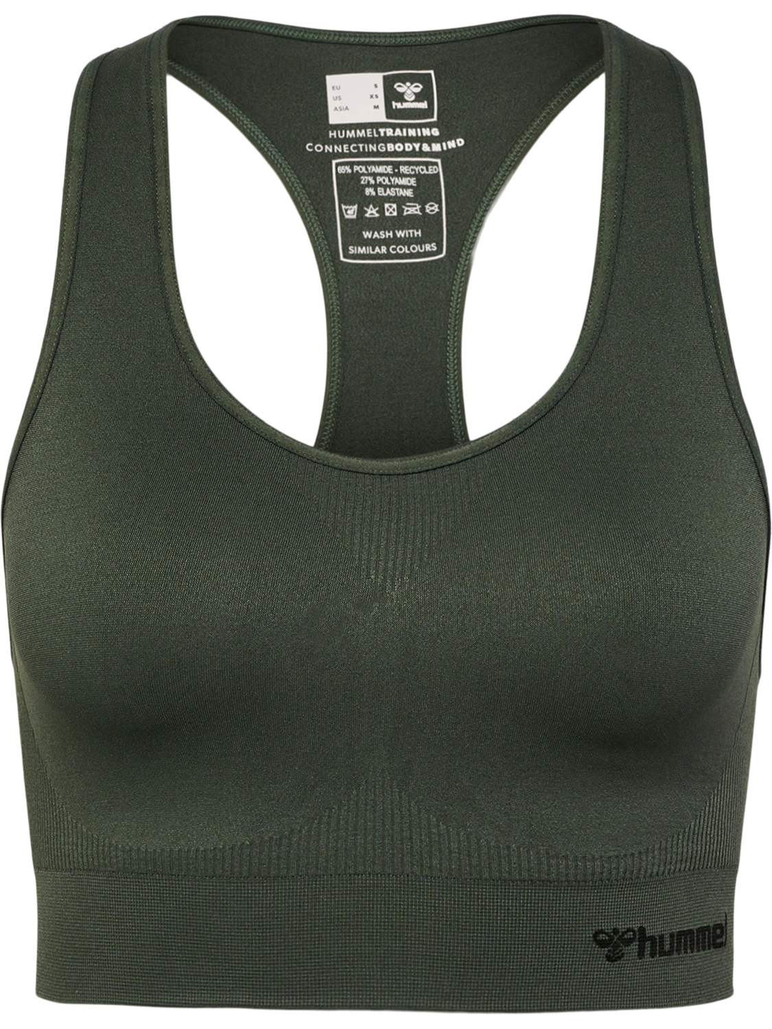 hmlTIF SEAMLESS SPORTS TOP, CLIMBING IVY, packshot
