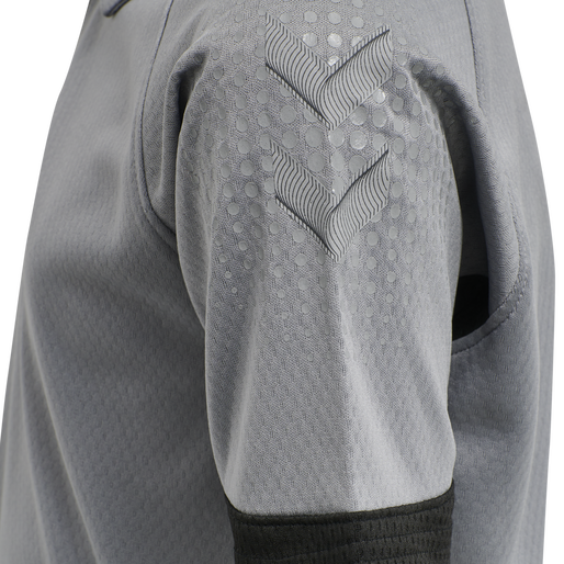 hmlLEAD FUNCTIONAL KIDS POLO, GREY MELANGE, packshot