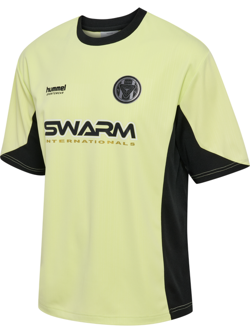 hmlLOOSE FB JERSEY S/S TOPSCORER, SHADOW LIME, packshot