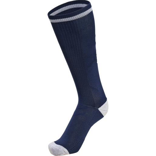 ELITE INDOOR SOCK HIGH, NAVY/WHITE, packshot