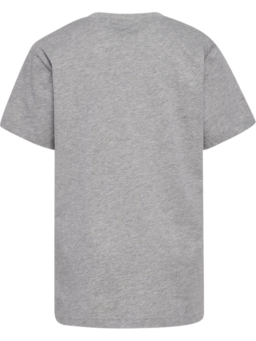 hmlPRINT T-SHIRT S/S, GREY MELANGE hmlPRINT T-SHIRT S/S, GREY MELANGE, packshot