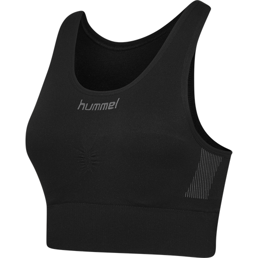 HUMMEL FIRST SEAMLESS BRA WOMAN, BLACK, packshot