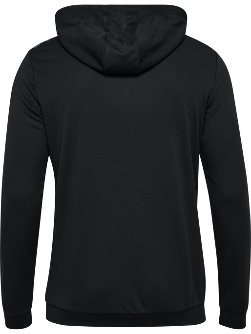 hmlAUTHENTIC PL ZIP HOODIE, BLACK, packshot