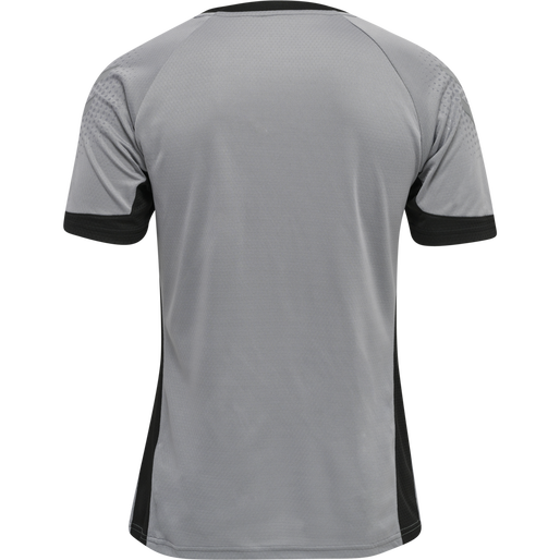 hmlLEAD S/S POLY JERSEY, GREY MELANGE hmlLEAD S/S POLY JERSEY, GREY MELANGE, packshot