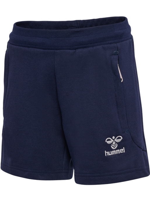 hmlMOVE GRID COTTON SHORTS KIDS, MARINE, packshot