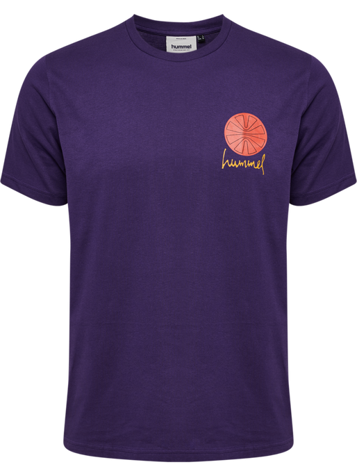 hmlREGULAR GRAPHIC TEE S/S, BLACKBERRY CORDIAL, packshot