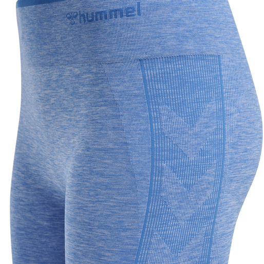 hmlMT UNA SEAMLESS MID WAIST TIGHTS, MARINA MELANGE, packshot