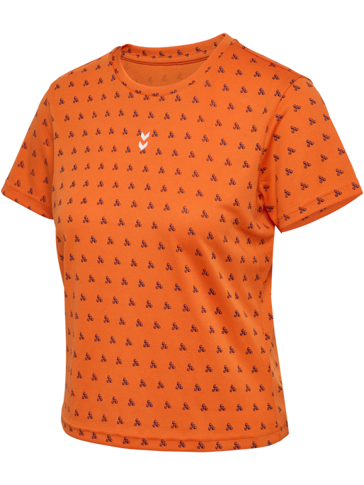 hmlFAST WORKOUT W T-SHIRT S/S, DUSTY ORANGE, packshot