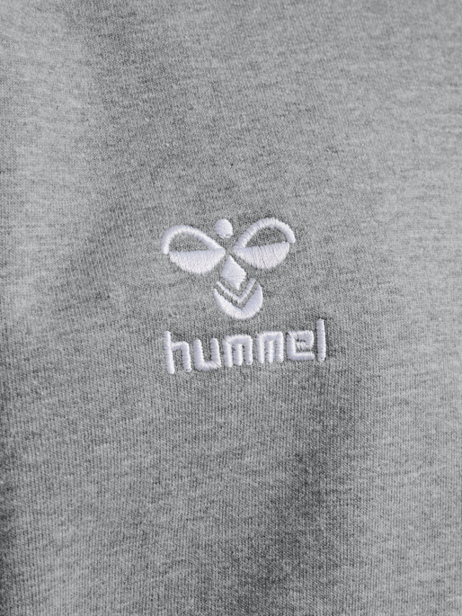 hmlGO 2.0 ZIP HOODIE KIDS, GREY MELANGE, packshot