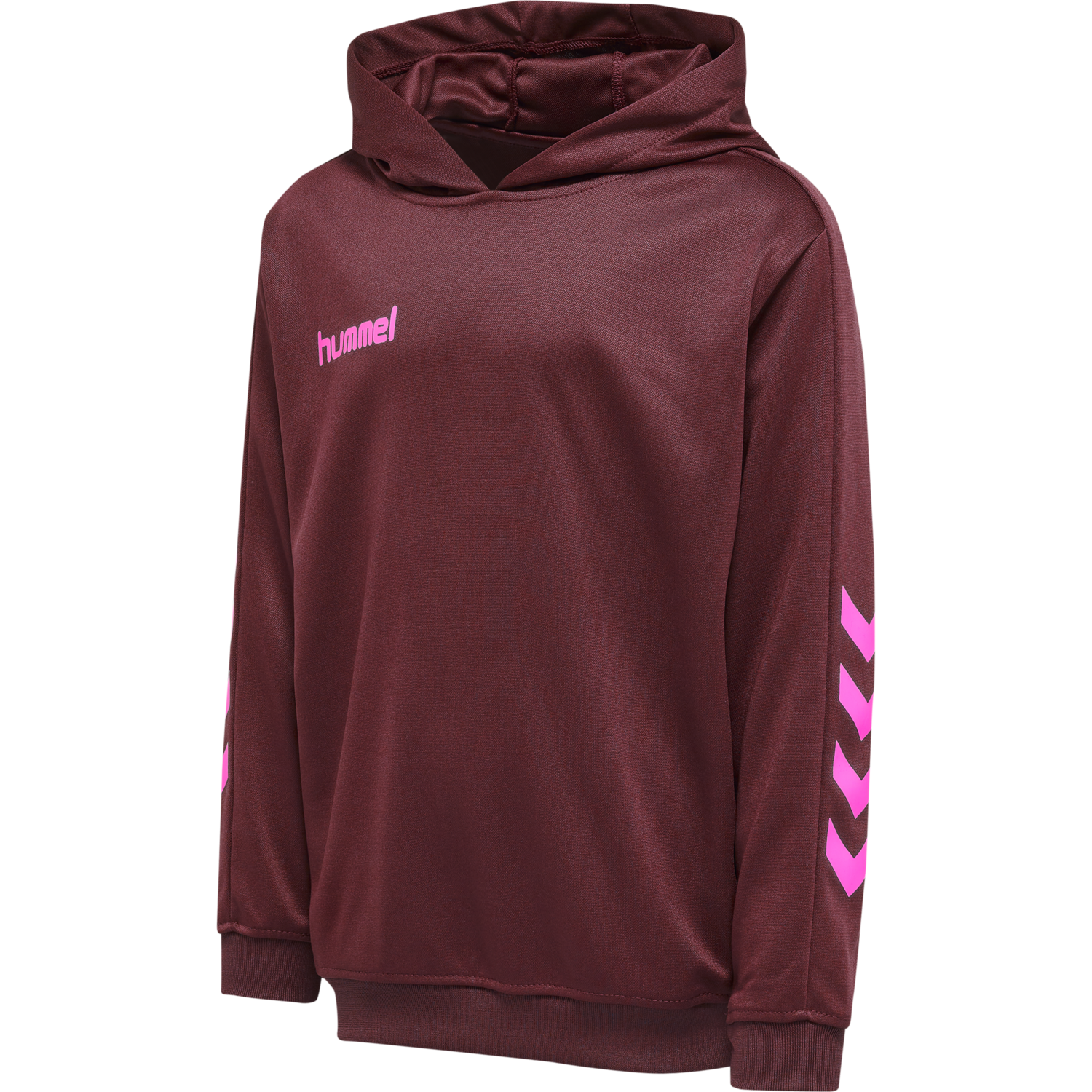 hmlPROMO KIDS POLY HOODIE, BIKING RED/RASPBERRY SORBET, packshot