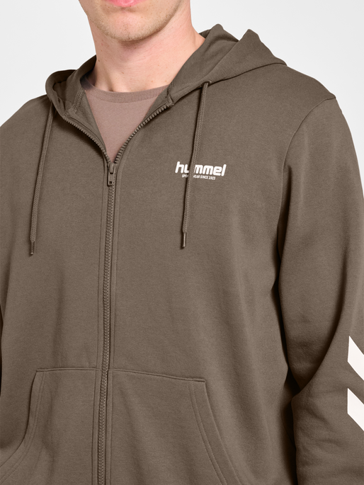 hmlLEGACY 2.0 ZIP HOODIE, DARK NIGHT, model