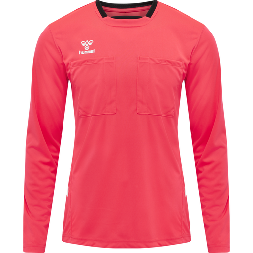 hmlREFEREE CHEVRON JERSEY L/S, DIVA PINK, packshot