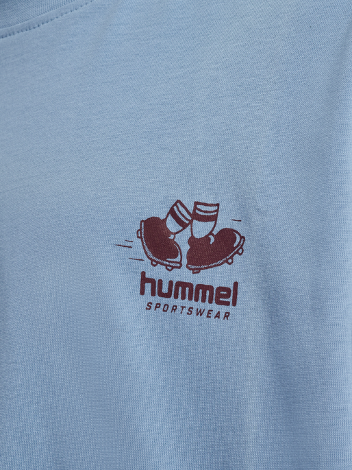 hmlLOOSE TEE S/S GRAPHIC JUNIOR, FADED DENIM hmlLOOSE TEE S/S GRAPHIC JUNIOR, FADED DENIM, packshot