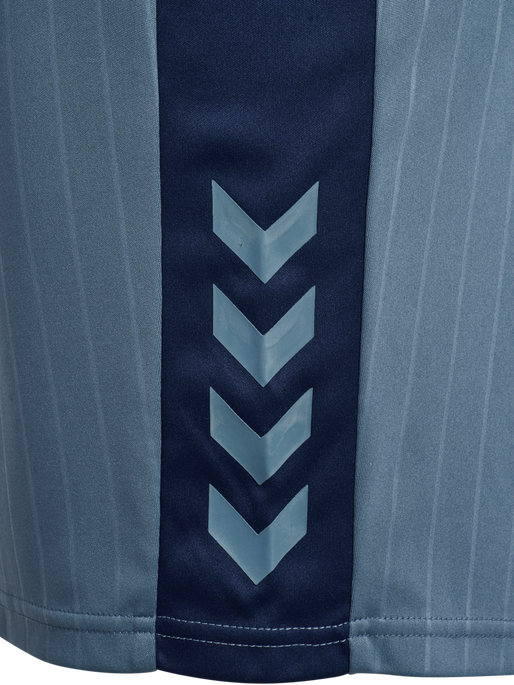 hmlPULSE STRIPE BLOCKED SHORTS, BLUE MIRAGE/DRESS BLUE, packshot