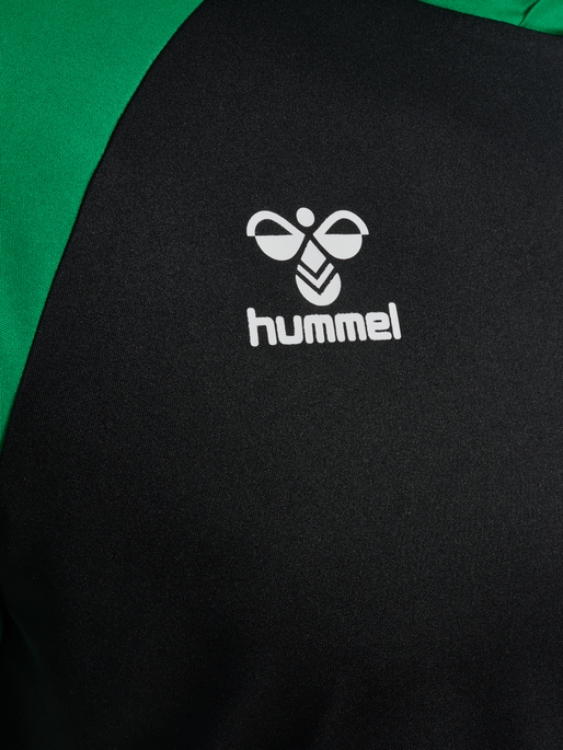 hmlMATCH LEAGUE JERSEY S/S, BLACK/JELLY BEAN hmlMATCH LEAGUE JERSEY S/S, BLACK/JELLY BEAN, packshot