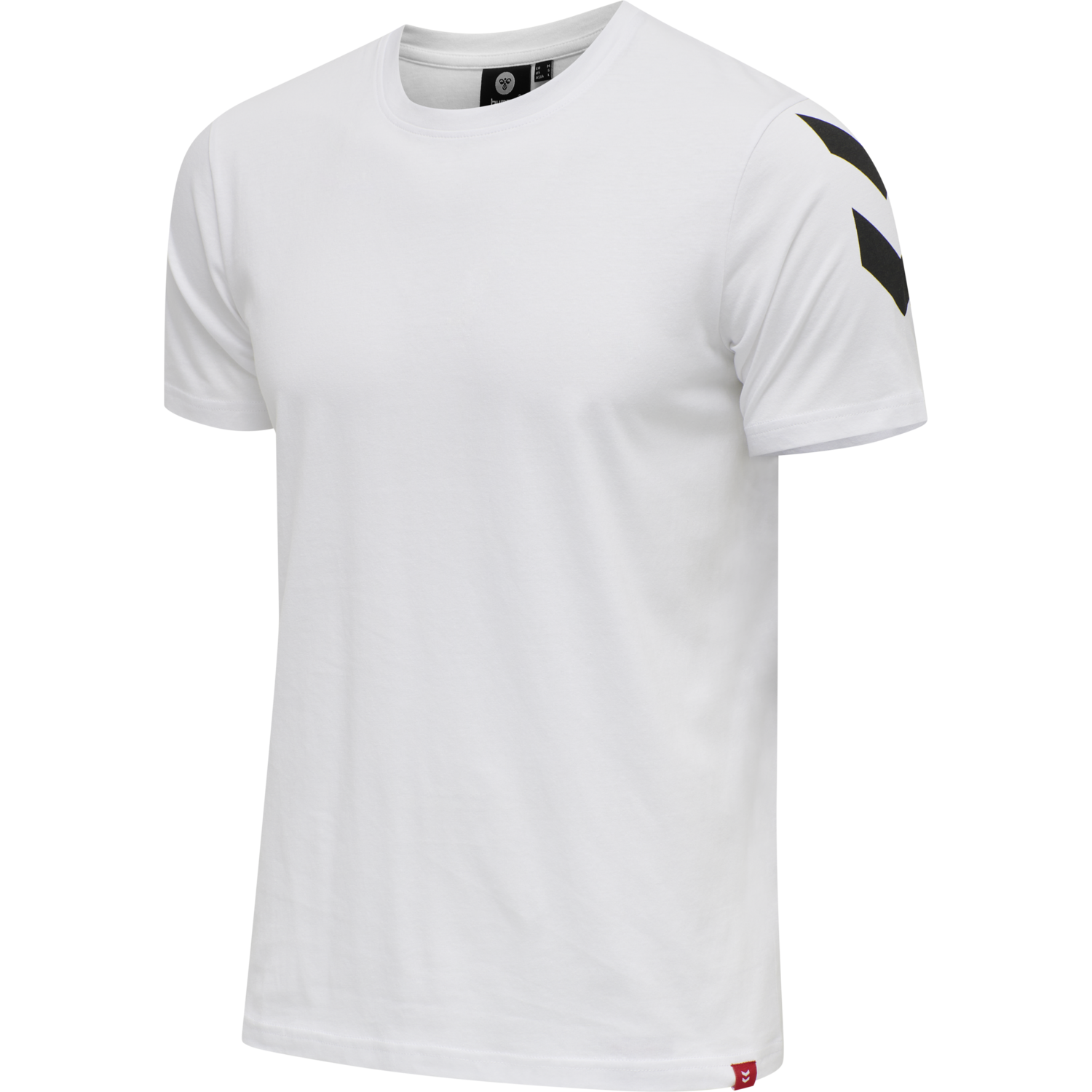 hmlLEGACY CHEVRON T-SHIRT, WHITE, packshot