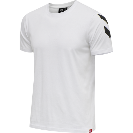 hmlLEGACY CHEVRON T-SHIRT, WHITE hmlLEGACY CHEVRON T-SHIRT, WHITE, packshot