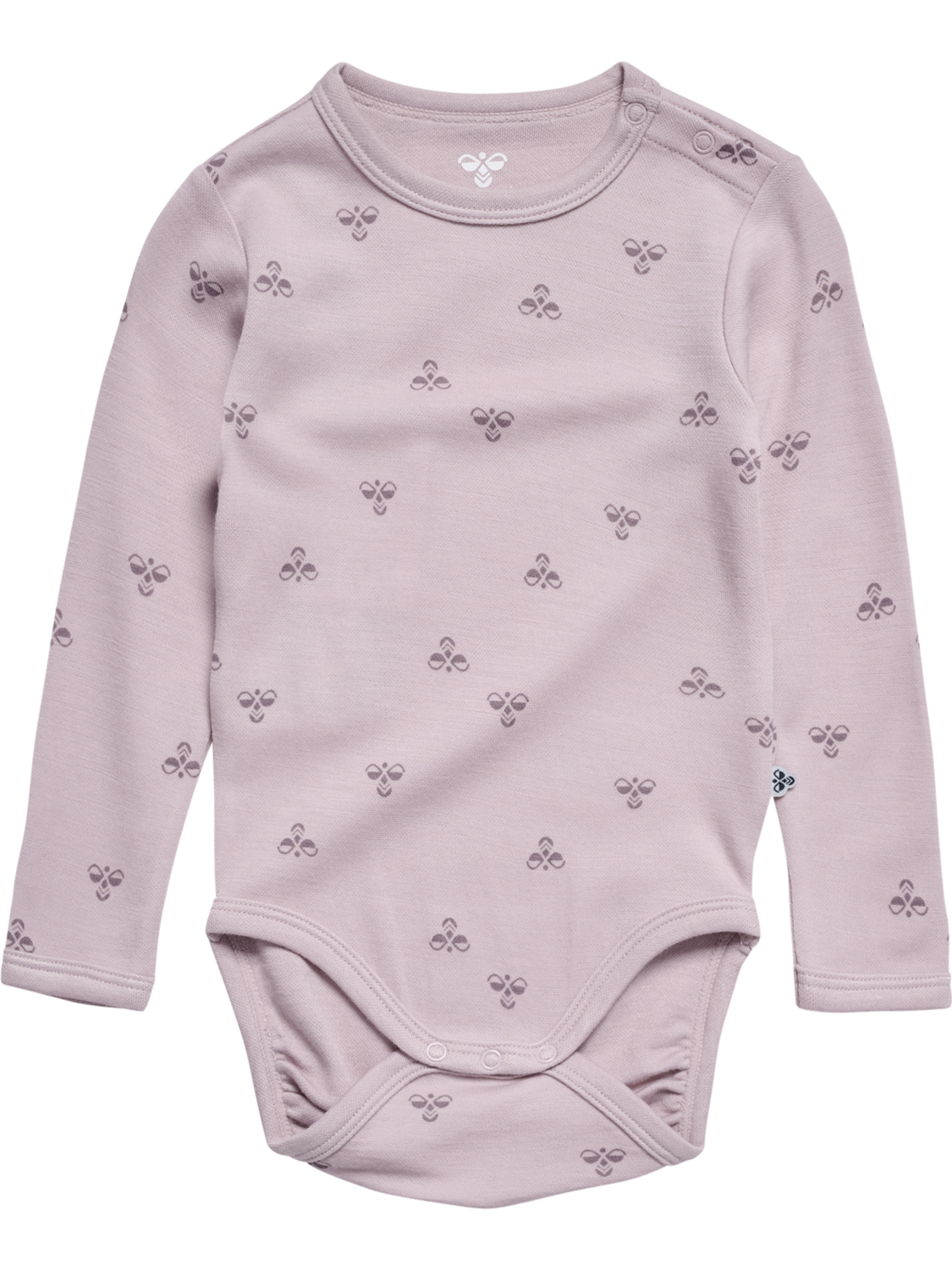 hmlMINI WOOL BODY L/S, CLOUD GRAY, packshot