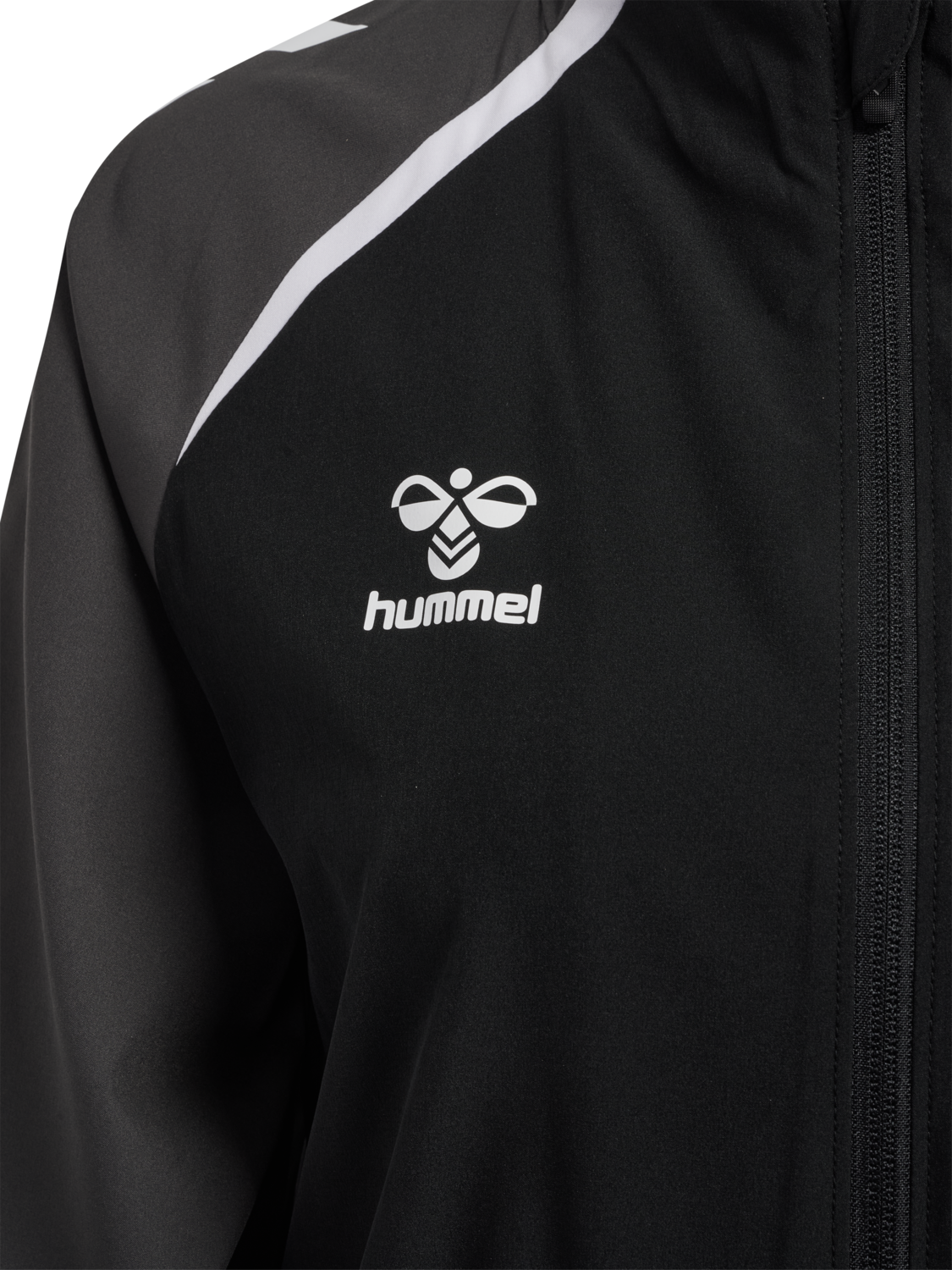 hmlLEAD 2.0  WOVEN JACKET WOMAN, BLACK/ASPHALT, packshot