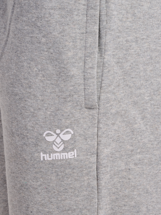 hmlMOVER COTTON CUFF PANTS WOMAN, GREY MELANGE, packshot