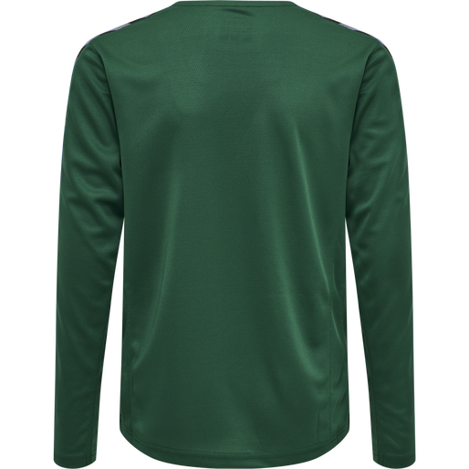 hmlAUTHENTIC KIDS POLY JERSEY L/S, EVERGREEN hmlAUTHENTIC KIDS POLY JERSEY L/S, EVERGREEN, packshot