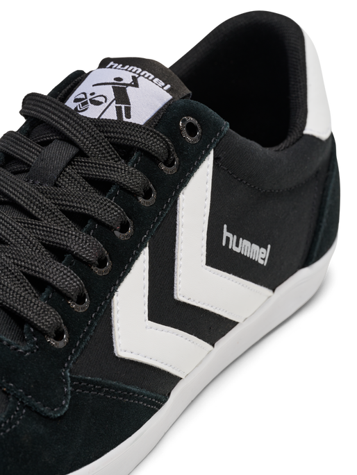 HUMMEL SLIMMER STADIL LOW, BLACK/ WHITE KH, packshot