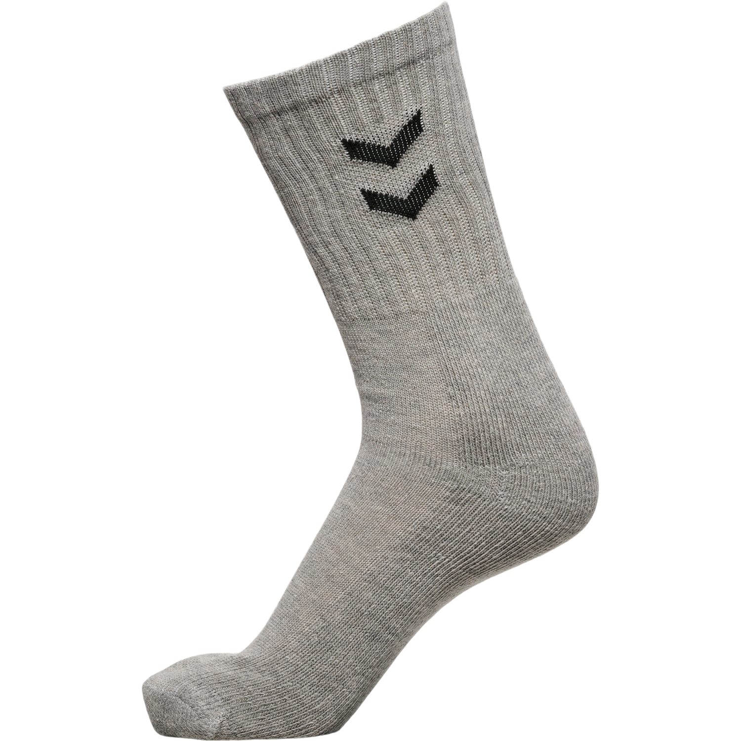 3-Pack Basic Sock, GREY MELANGE, packshot