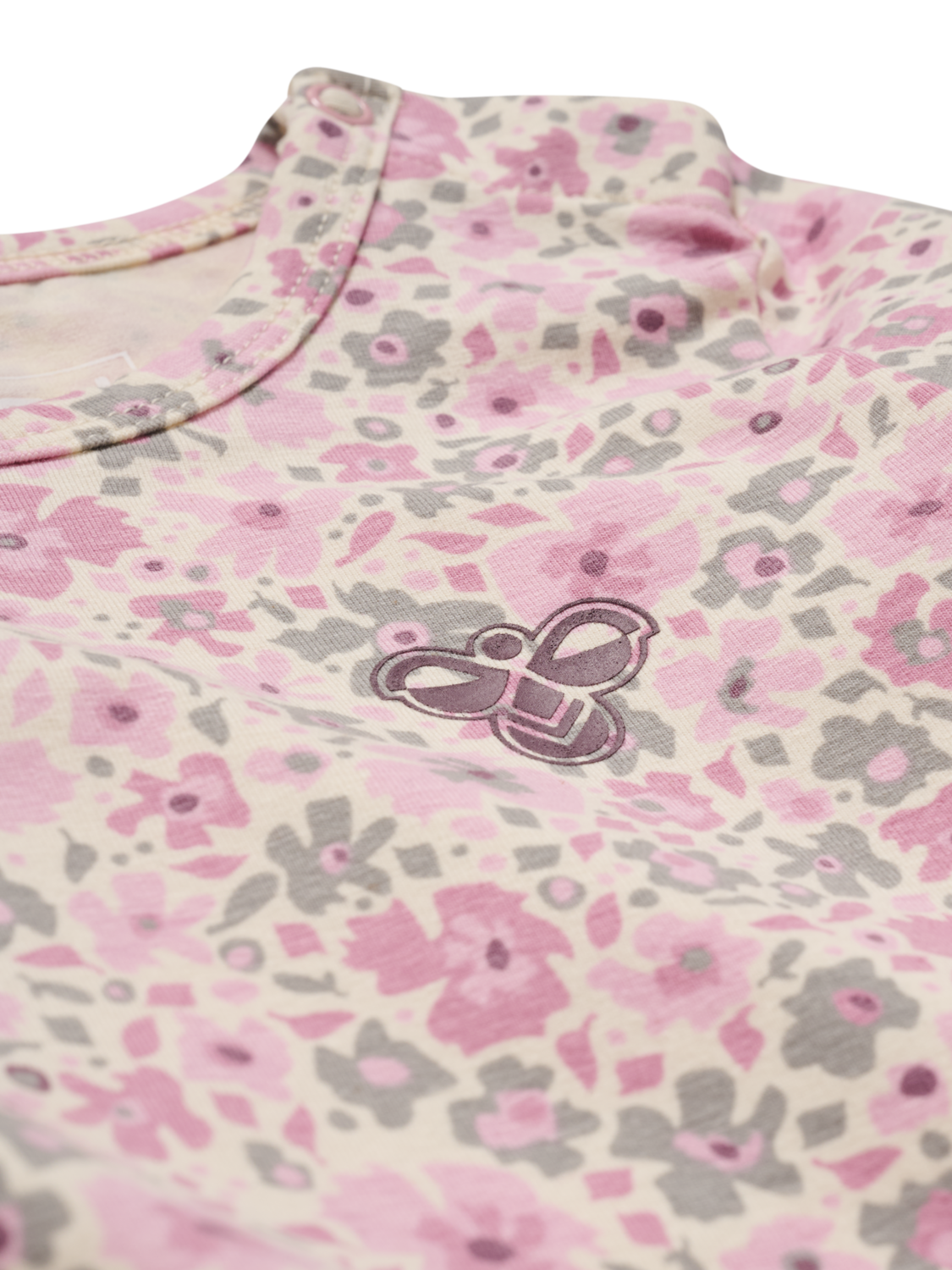 hmlMINI FLOWER AOP BODY L/S, PINK NECTAR, packshot