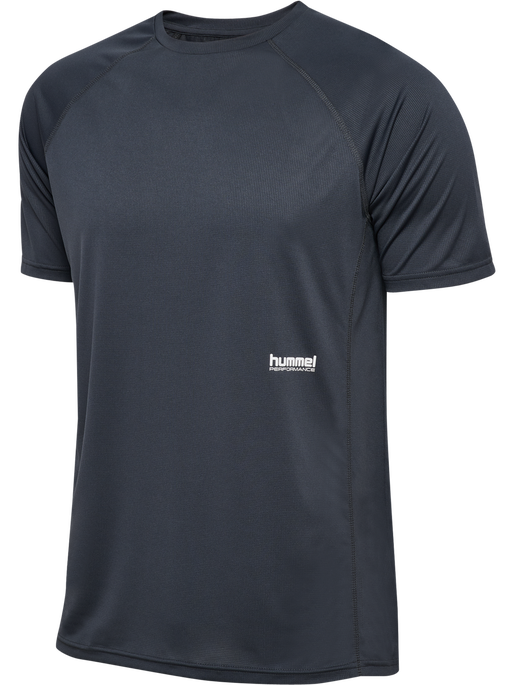 hmlPULSE WORKOUT T-SHIRT S/S, EBONY, packshot