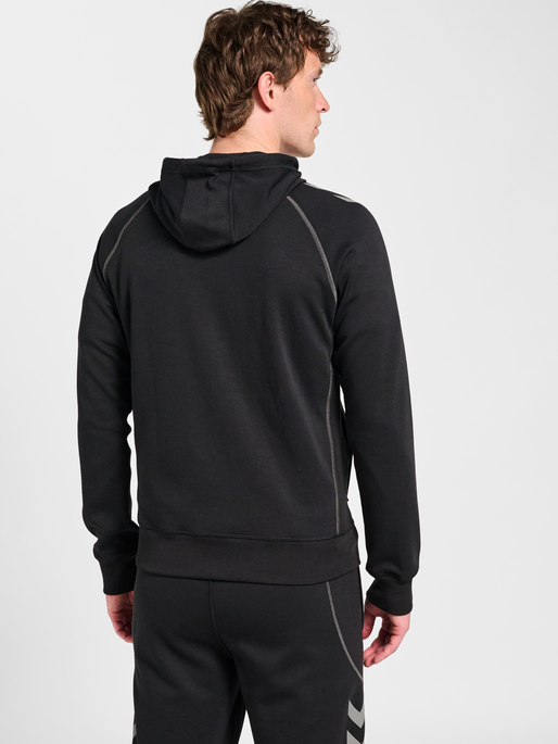 hmlMOVE 2.0 ZIP HOODIE, BLACK, model