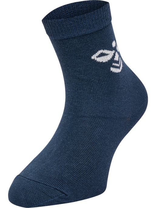 SUTTON 3-PACK SOCK, BLACK/GREY MELANGE/BLUE NIGHTS, packshot