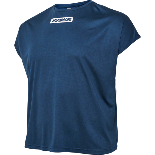 hmlTE CURVY LOOSE T-SHIRT PLUS, INSIGNIA BLUE, packshot