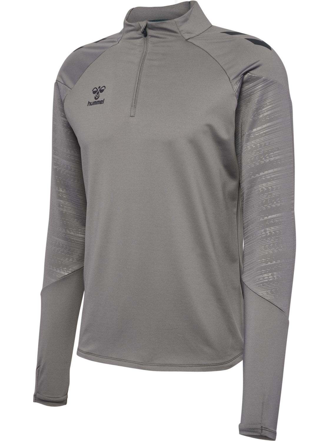 hmlPRO TRAINING HALF ZIP, STEEL GRAY, packshot