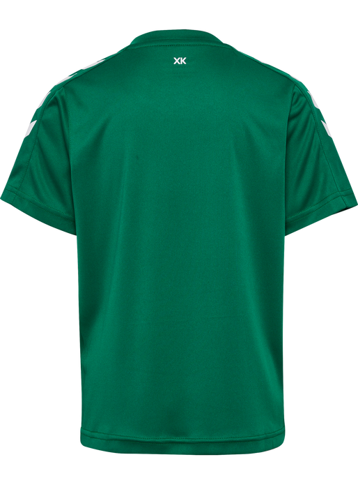 hmlCORE XK POLY JERSEY S/S KIDS, EVERGREEN, packshot