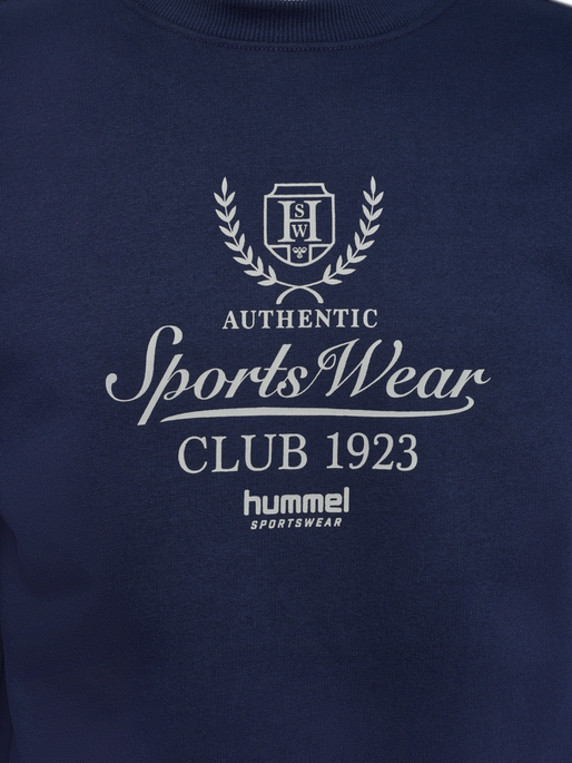 hmlLOOSE CREWNECK CLUB SPORTSWEAR, DRESS BLUES, packshot