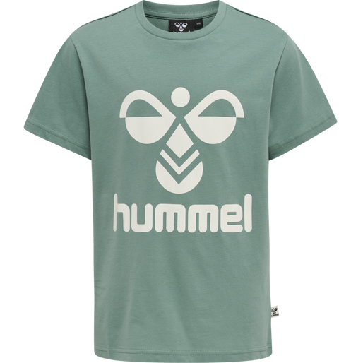 hmlTRES T-SHIRT S/S, MINERAL BLUE, packshot