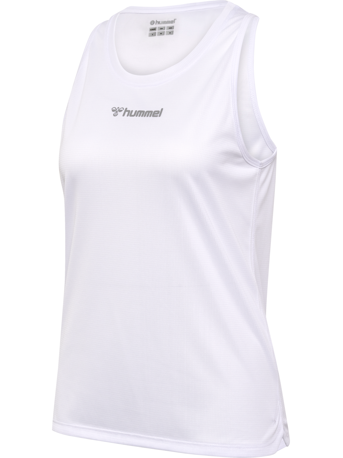 hmlRUN SINGLET S/L WOMAN, WHITE, packshot