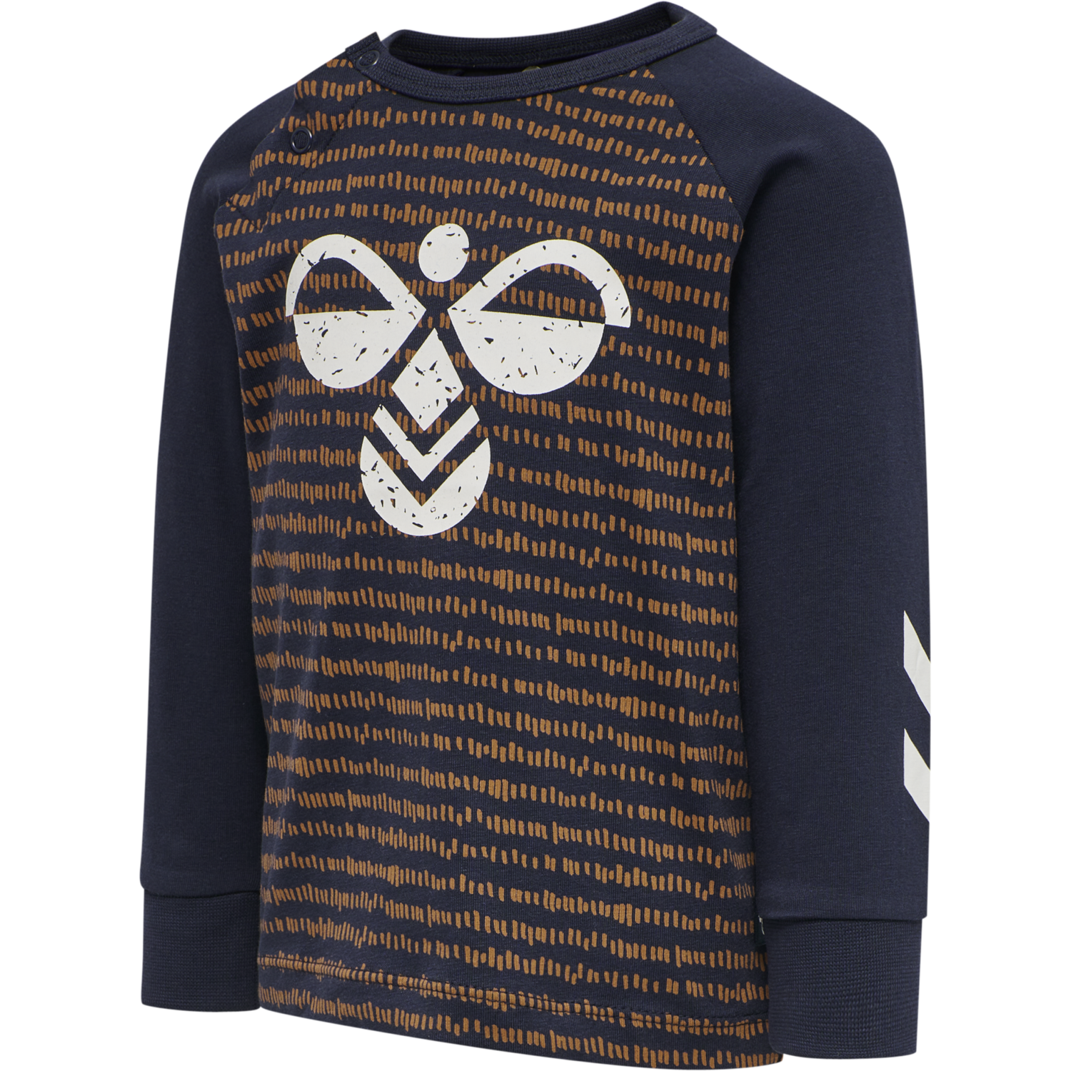 hmlBUSTER T-SHIRT L/S, BLACK IRIS, packshot