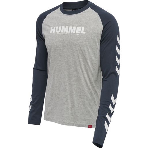 hmlLEGACY BLOCKED T-SHIRT L/S, BLUE NIGHTS hmlLEGACY BLOCKED T-SHIRT L/S, BLUE NIGHTS, packshot