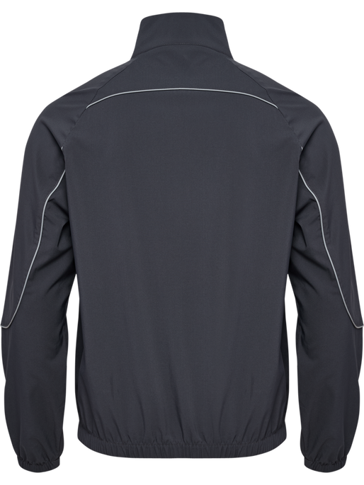 hmlPULSE WOVEN ZIP JACKET, EBONY, packshot