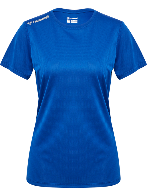 hmlRUN JERSEY S/S WOMAN, TRUE BLUE, packshot