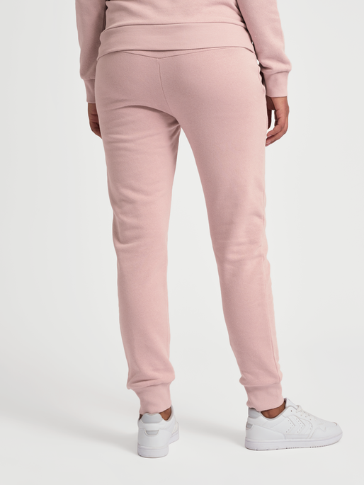 hmlOLIVIA REGULAR PANTS, CHALK PINK, model