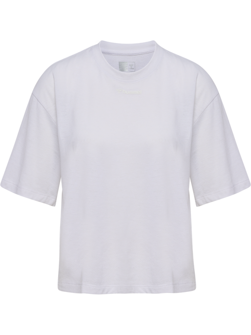 hmlMT VANJA BOXY SHORT T-SHIRT, WHITE, packshot