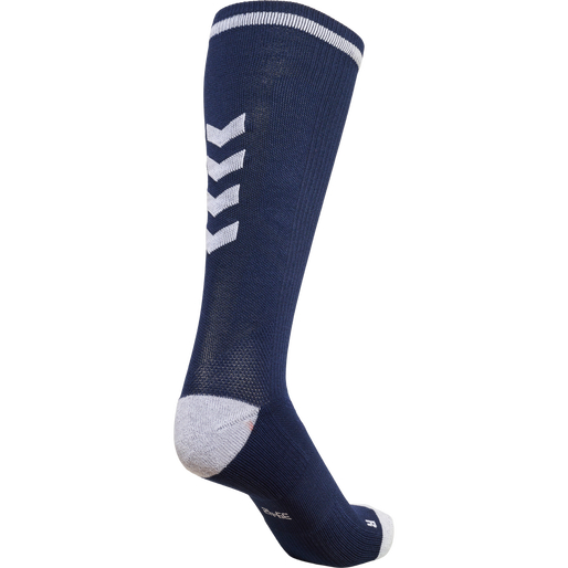 ELITE INDOOR SOCK HIGH, NAVY/WHITE, packshot