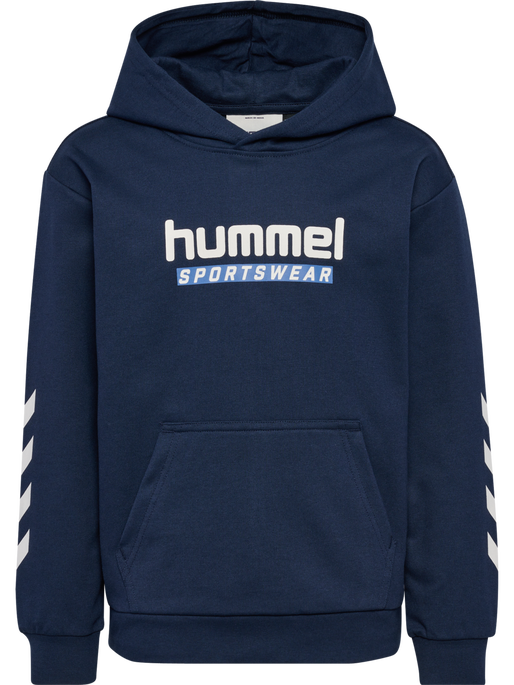 hmlJR LOGO HOODIE, DRESS BLUES, packshot