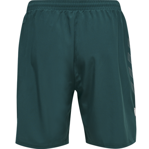 hmlMOVE GRID WOVEN SHORTS, DEEP TEAL, packshot
