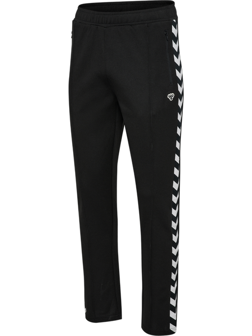 hmlARCHIVE REGULAR POLY PANTS, BLACK hmlARCHIVE REGULAR POLY PANTS, BLACK, packshot